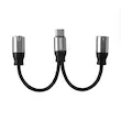 کابل تبدیل USB-C به AUX و USB-C مادگی کلومن مدل Koluman K-CA3 با گارانتی 12 ماهه شرکتی
