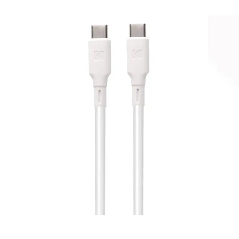 کابل شارژ USB-C به USB-C کداک 65 وات مدل Kodak USBC-5917 طول 1 متر با گارانتی 6 ماهه شرکتی