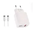 شارژر دیواری کداک 30 وات مدل Kodak WCWCS-7006 به همراه کابل USB-C به USB-C با گارانتی 6 ماهه شرکتی