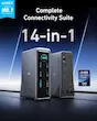 هاب شارژ ۱۴ پورت انکر 160 وات مدل Anker Prime Docking Station 14-Port A83B6 با گارانتی 18 ماهه شرکتی
