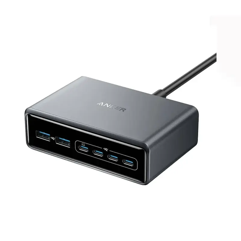هاب شارژ ۶ پورت انکر 200 وات Anker Prime Charger GaN Charging Station A2683 با گارانتی 18 ماهه شرکتی