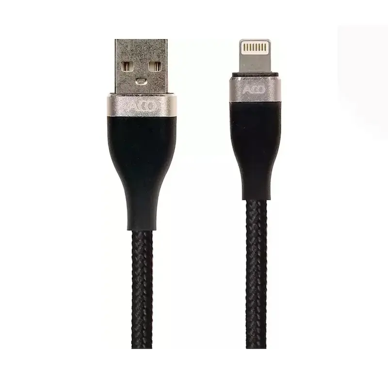 کابل شارژ USB به لایتنینگ آکو مدل Aco I Charge Pro طول 1 متر با گارانتی ۱۸ ماهه شرکتی