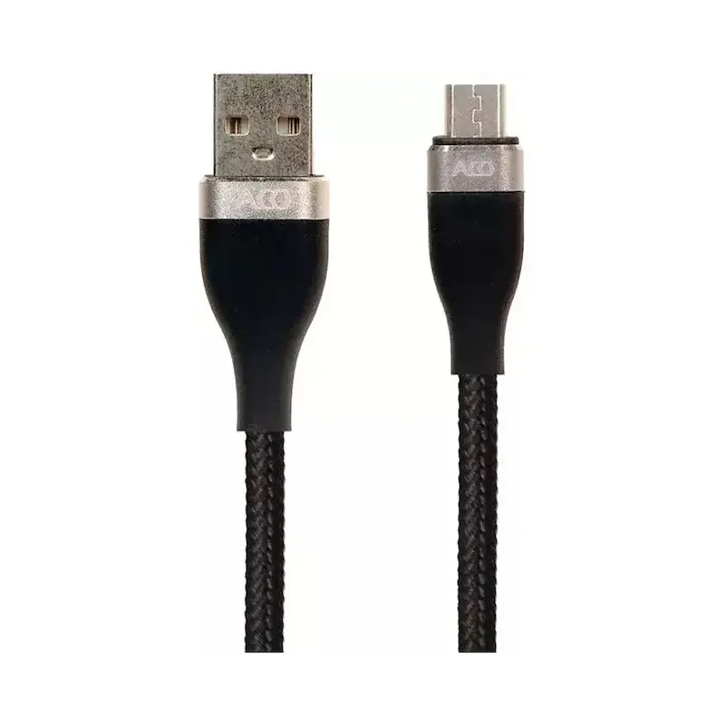 کابل شارِژ USB به microUSB آکو مدل Aco Antique Series طول 1 متر با گارانتی ۱۸ ماهه شرکتی