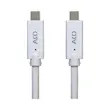 کابل شارژر USB-C به USB-C آکو مدل Aco Droid Series توان 100 متر طول 1 متر با گارانتی ۱۸ ماهه شرکتی
