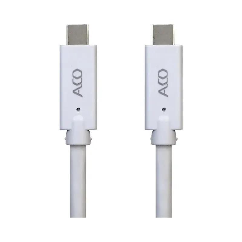 کابل شارژر USB-C به USB-C آکو مدل Aco Droid Series توان 100 متر طول 1 متر با گارانتی ۱۸ ماهه شرکتی