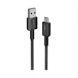 کابل شارژ کنفی USB به USB-C انکر مدل Anker 322 A81H6 طول 1.8 متر با گارانتی 18 ماهه شرکتی