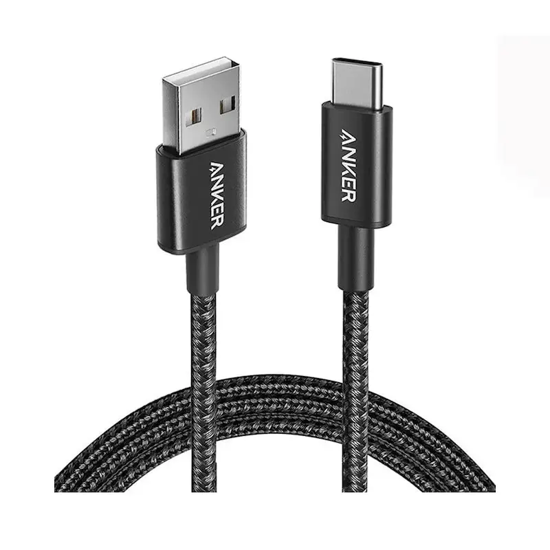 کابل شارژ کنفی USB به USB-C انکر مدل Anker A8173 طول 3 متر با گارانتی 18 ماهه شرکتی