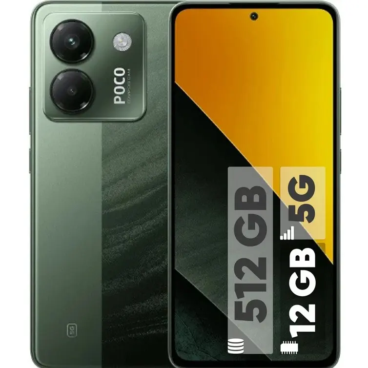 گوشی شیائومی Poco M7 Pro 5G رجیسترشده دو سیم‌کارت 512 گیگابایت با رم 12 گیگابایت