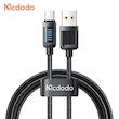 کابل شارژ سریع USB به تایپ سی 6 آمپر مک دودو مدل MCDODO CA-0330 نمایشگردار 1.2متر