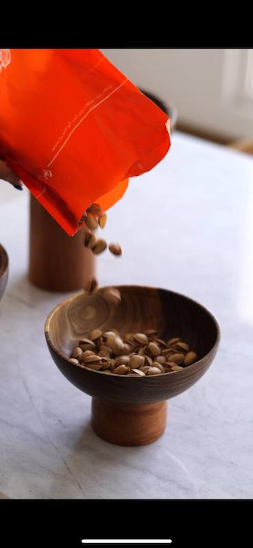 کاسه پایه دار قطر 20  دورنگ