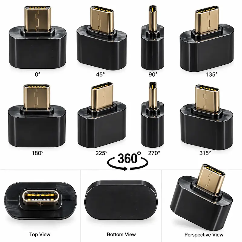 سری فلزی طلایی مبدل OTG میکرو USB