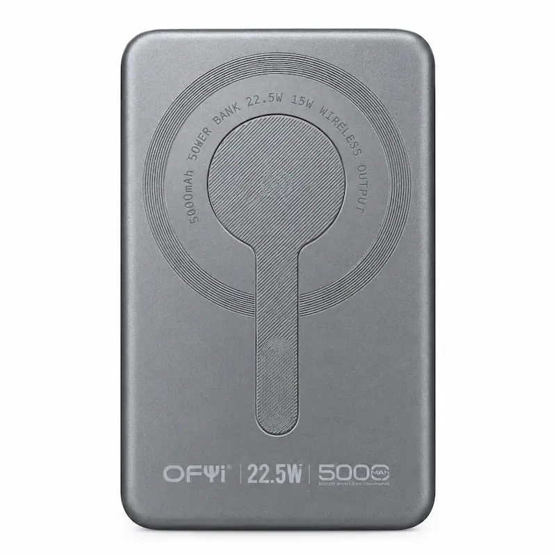 پاوربانک وایرلس OFYI PB-07 نقره‌ای