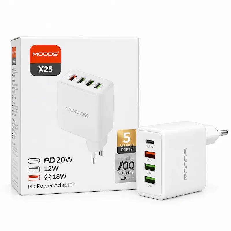 محتویات جعبه شارژر مودوس X25