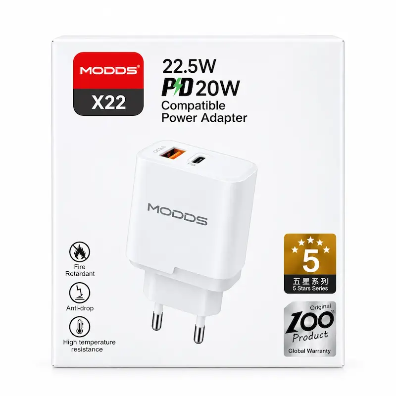 محتویات جعبه شارژر مودوس X22