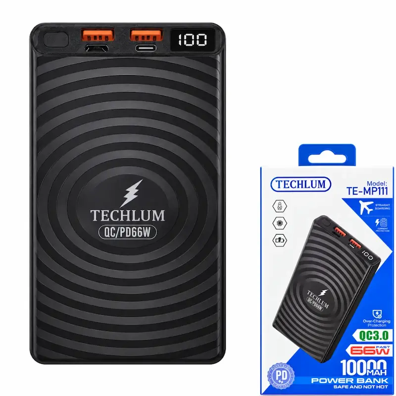پاوربانک تکلوم مدل TE-MP111 مشکی