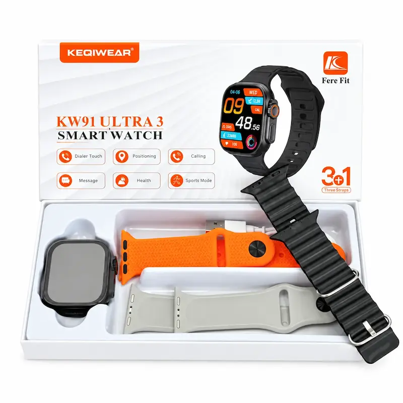 ساعت هوشمند KEQIWEAR مدل KW91 Ultra 3