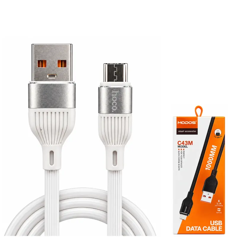 کابل شارژ مودوس مدل C43M سفید
