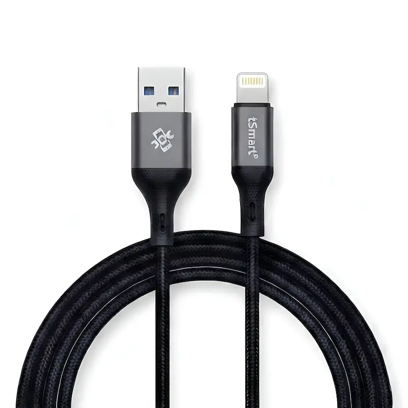 کابل شارژ USB به لایتنینگ tsmat مدل TS11  _ طول 300 سانتی متری