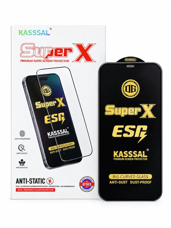 محافظ صفحه نمایش موبایل جنس شیشه ای برند super x