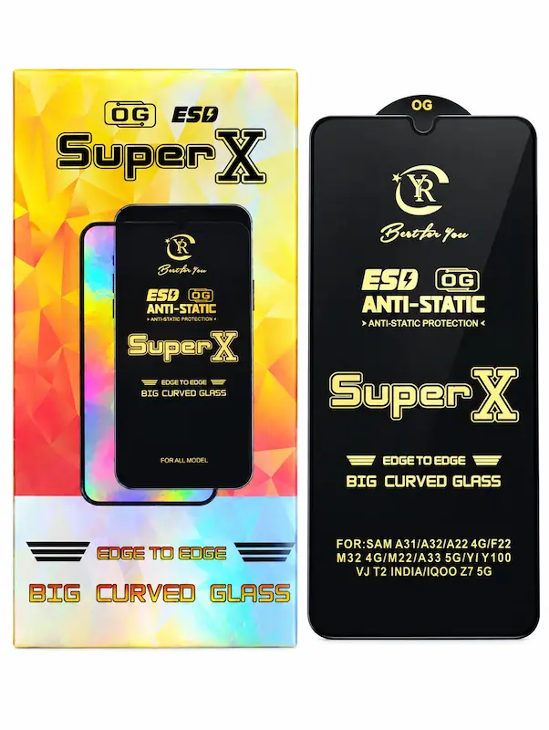 محافظ صفحه نمایش موبایل جنس شیشه ای برند super x