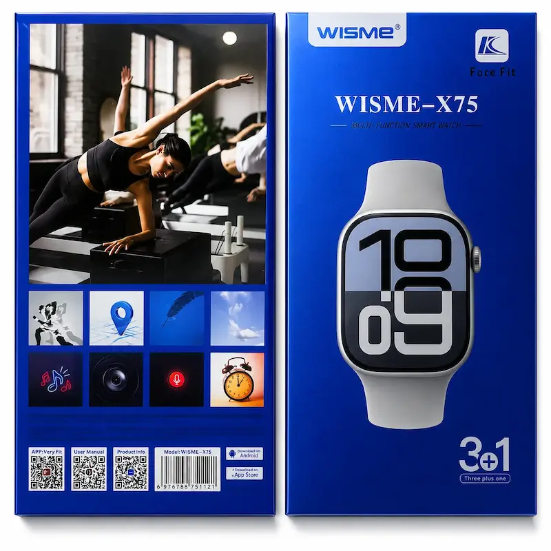 ساعت هوشمند wisme مدل x75  سایز 46 میلی متر