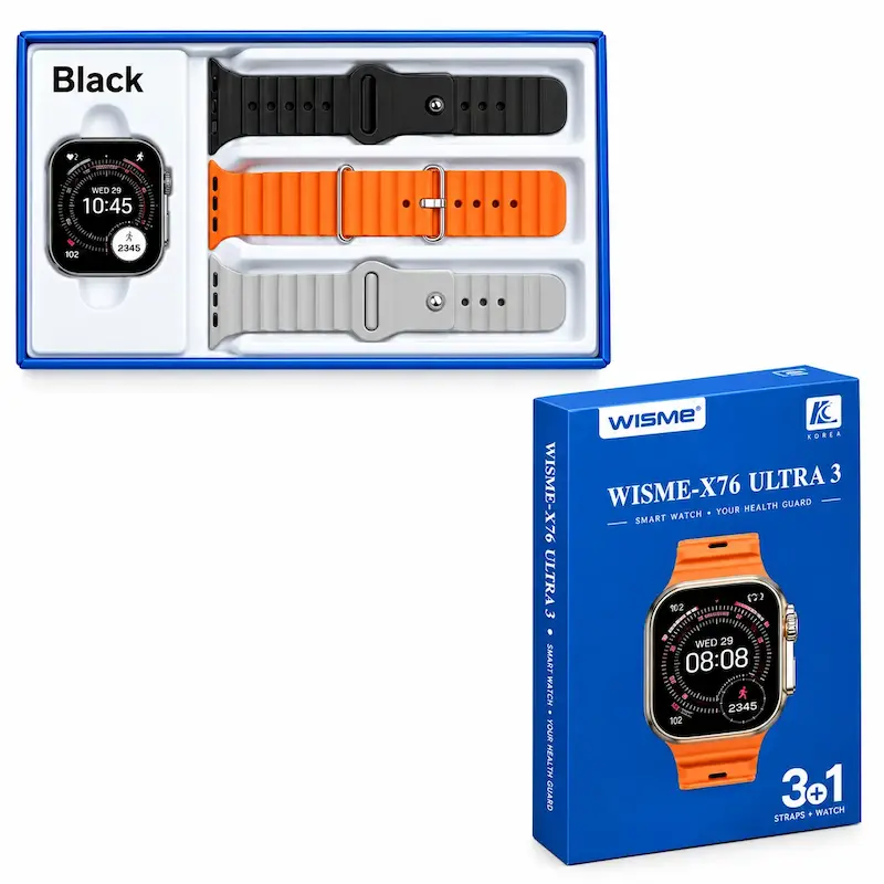 ساعت هوشمند wisme مدل x76 ultra3  سایز 49 میلی متر