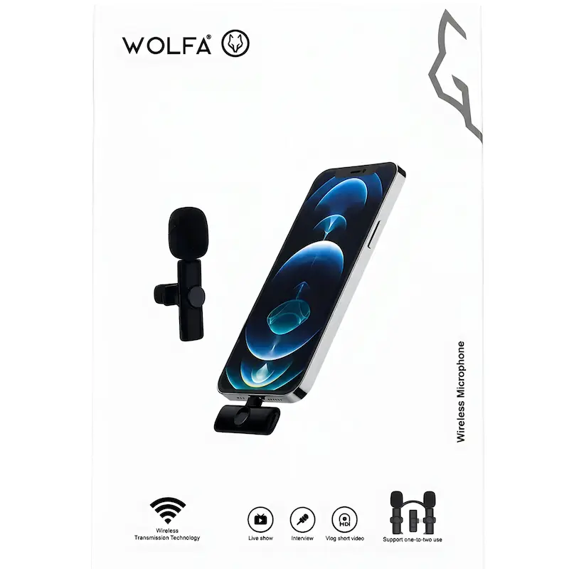 میکروفون یقه ای و رومیزی برند wolfa مدل wwm 01