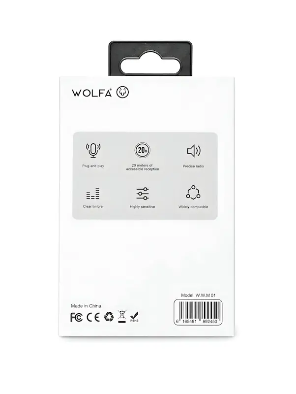 میکروفون یقه ای و رومیزی برند wolfa مدل wwm 01