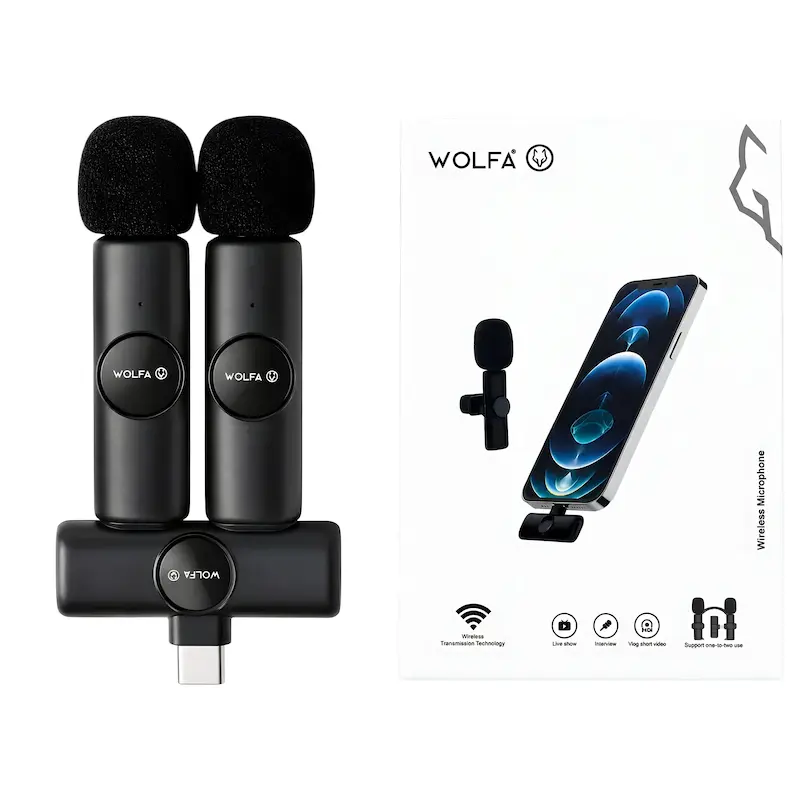 میکروفون یقه ای و رومیزی برند wolfa مدل wwm 01