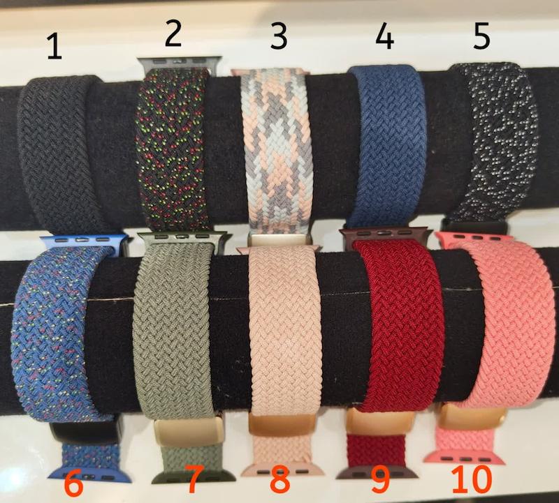 بند اپل واچ و اسمارت واچ مدل سولو مگنتی بافت کنفی سایز 38 تا 49
