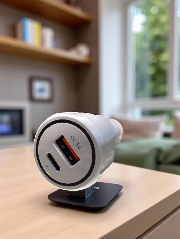 شارژر فندکی خودرو مدل پاور درایو 18 وات PD فست شارژ Fast charger تایپ C