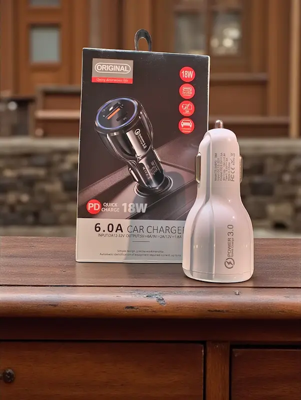 شارژر فندکی خودرو مدل پاور درایو 18 وات PD فست شارژ Fast charger تایپ C