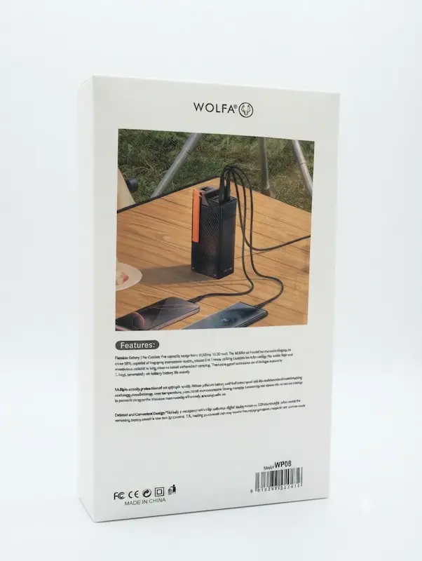 پاوربانک Wolfa مدل 22.5 وات WP-08 ظرفیت 30000