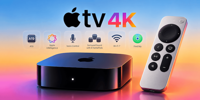 معرفی ۱۴ ویژگی جدید Apple TV 4K و Siri Remote؛ از تراشه A19 تا پشتیبانی از هوش مصنوعی اپل