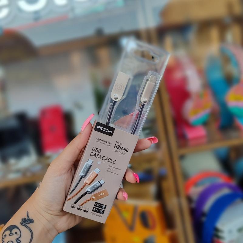 کابل شارژ اندروید راک مدل HSH-60 