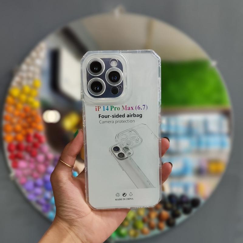 گارد سیلیکونی بی رنگ 14PRO MAX