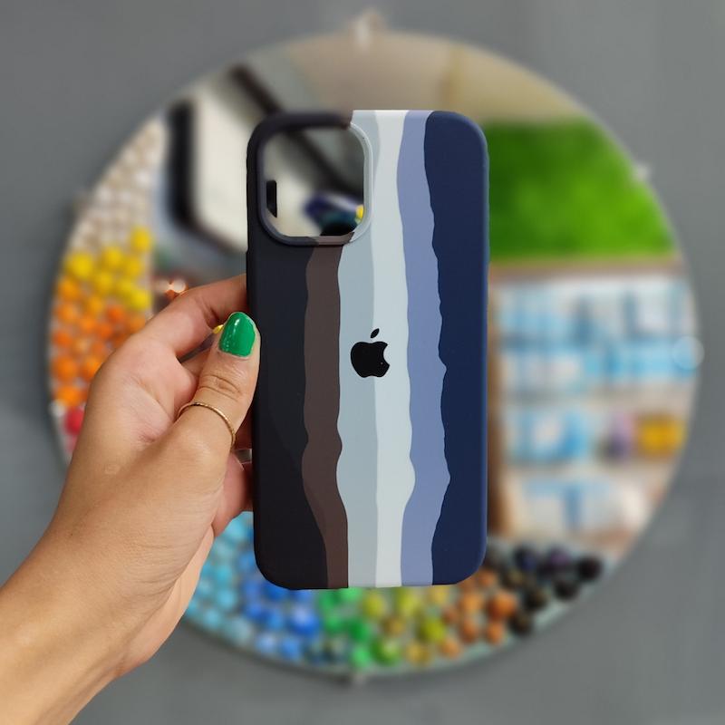 گارد سیلیکونی رنگین کمونی 12PRO MAX