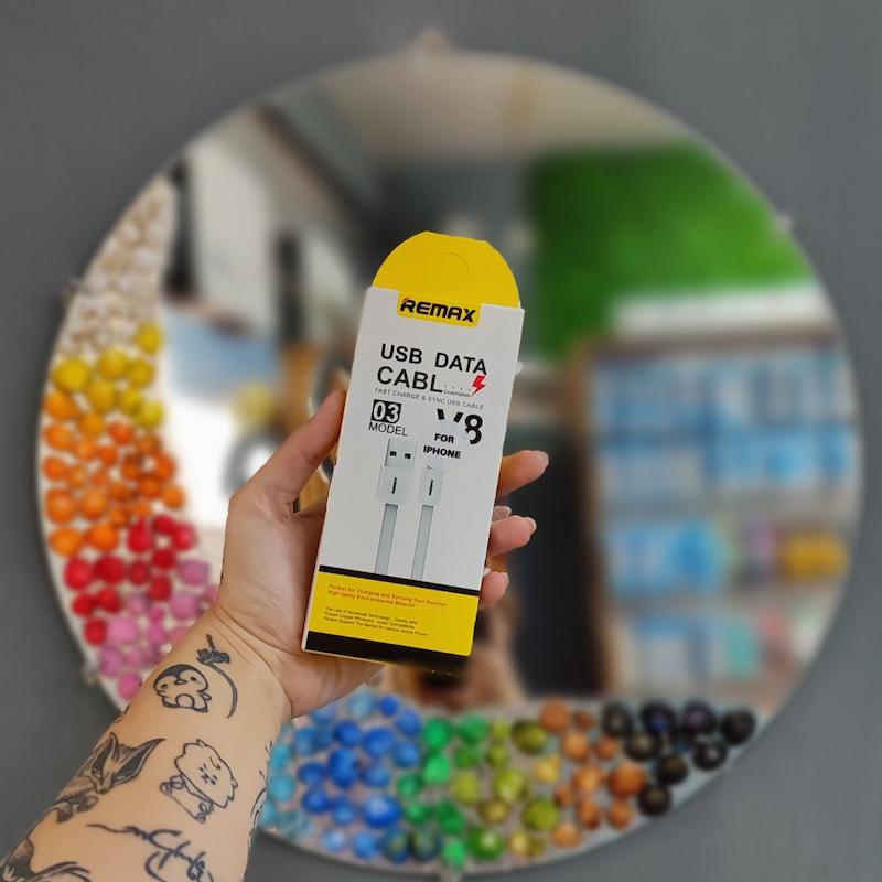 کابل آیفونی فست شارژ REMAX مدل V8-03