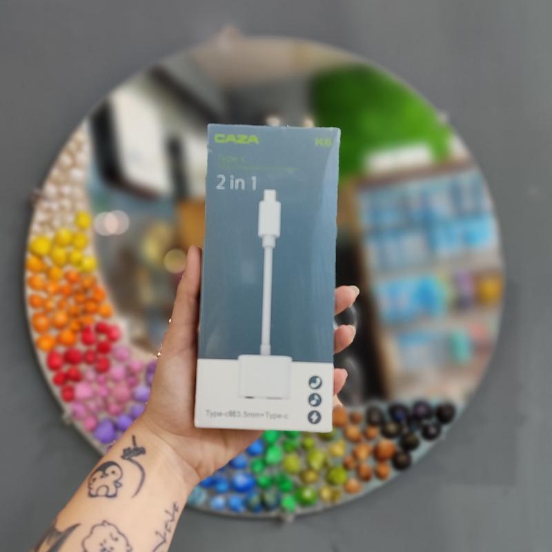 تبدیل هندزفری TYPE-C TO TYPE-C/AUX مدل CAZA K6