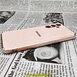 قاب گوشی Galaxy A34 5G سامسونگ طرح ژله ای مای کیس گلد لاین دور طلایی محافظ لنز دار گلبهی کد 9