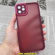 قاب گوشی iPhone 11 Pro Max آیفون پشت مات متال کیس دور سیلیکونی محافظ لنزدار زرشکی کد 478