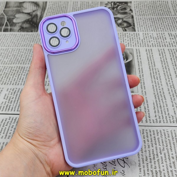 قاب گوشی iPhone 11 Pro Max آیفون پشت مات متال کیس دور سیلیکونی محافظ لنزدار یاسی کد 479