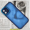 قاب گوشی iPhone 12 آیفون پشت مات متال کیس دور سیلیکونی محافظ لنزدار سرمه ای کد 728