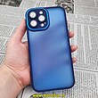 قاب گوشی iPhone 13 Pro Max آیفون پشت مات متال کیس دور سیلیکونی محافظ لنزدار سرمه ای کد 435