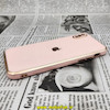 قاب گوشی iPhone X - iPhone XS آیفون طرح ژله ای مای کیس گلد لاین دور طلایی محافظ لنز دار گلبهی کد 431