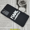 قاب گوشی Redmi Note 11 Pro 4G Global - Redmi Note 11 Pro 5G Global شیائومی شیائومی طرح کارل لاجرفلد KARL LAGERFELD سیلیکونی سخت Hard سه بعدی برجسته محافظ لنز دار مشکی کد 423
