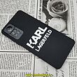قاب گوشی Redmi Note 11 Pro 4G Global - Redmi Note 11 Pro 5G Global شیائومی شیائومی طرح کارل لاجرفلد KARL LAGERFELD سیلیکونی سخت Hard سه بعدی برجسته محافظ لنز دار مشکی کد 423