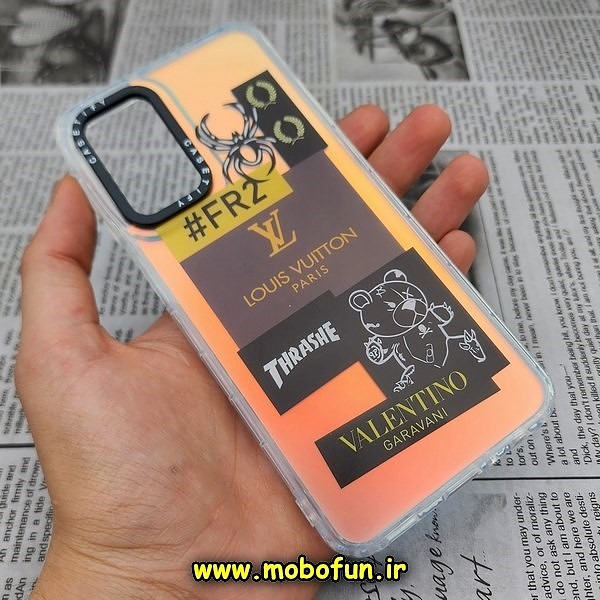 قاب گوشی Galaxy A53 5G سامسونگ طرح ضدضربه اورجینال هولوگرامی لنز رنگی هفت رنگ CASETIFY کد 518