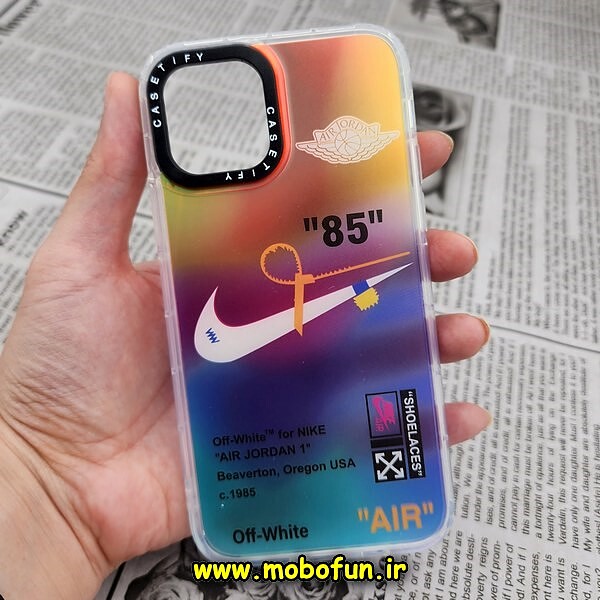 قاب گوشی iPhone 11 آیفون طرح ضدضربه اورجینال هولوگرامی لنز رنگی هفت رنگ CASETIFY کد 455