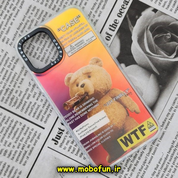 قاب گوشی iPhone 14 Pro Max آیفون طرح ضدضربه اورجینال هولوگرامی لنز رنگی هفت رنگ CASETIFY کد 147